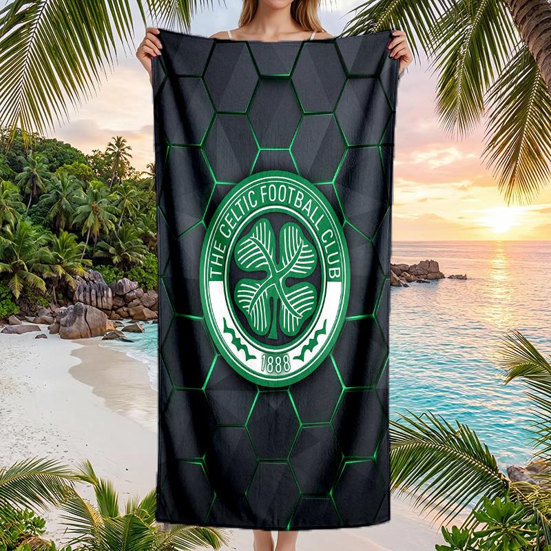 Asciugamano da Spiaggia Celtic FC Asciugatura Rapida Microfibra Assorbente Portatile da Viaggio Asciugamano da Nuoto