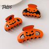 Durable Hair Claw Halloween Themed Claw, Hollow Pumpkin Design Clip, Strong Clip Grip Shower Back Head for Party Daily Wear