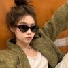 Korean Style Sun Glasses For Women Cat Eye Shape Uv400 Protection Sunglasses Men Vintage Retro Women'S Sun Glass