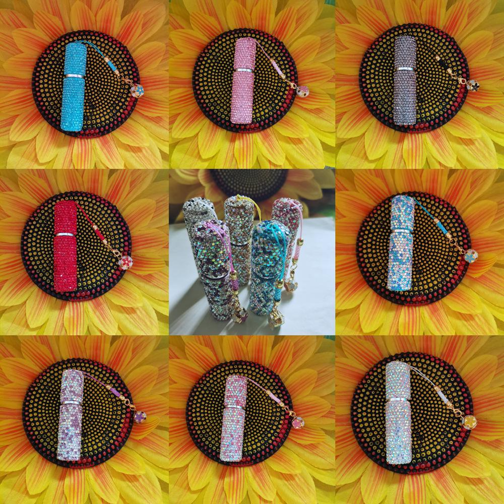 "Portable Diamond-Design 5ml Perfume Spray Bottle"