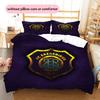 FC Erzgebirge Aue  Pattern Bedding Quilt Set  Home Decoration  Gift (1 * Duvet Cover + 2 * Pillowcase  Without Core)