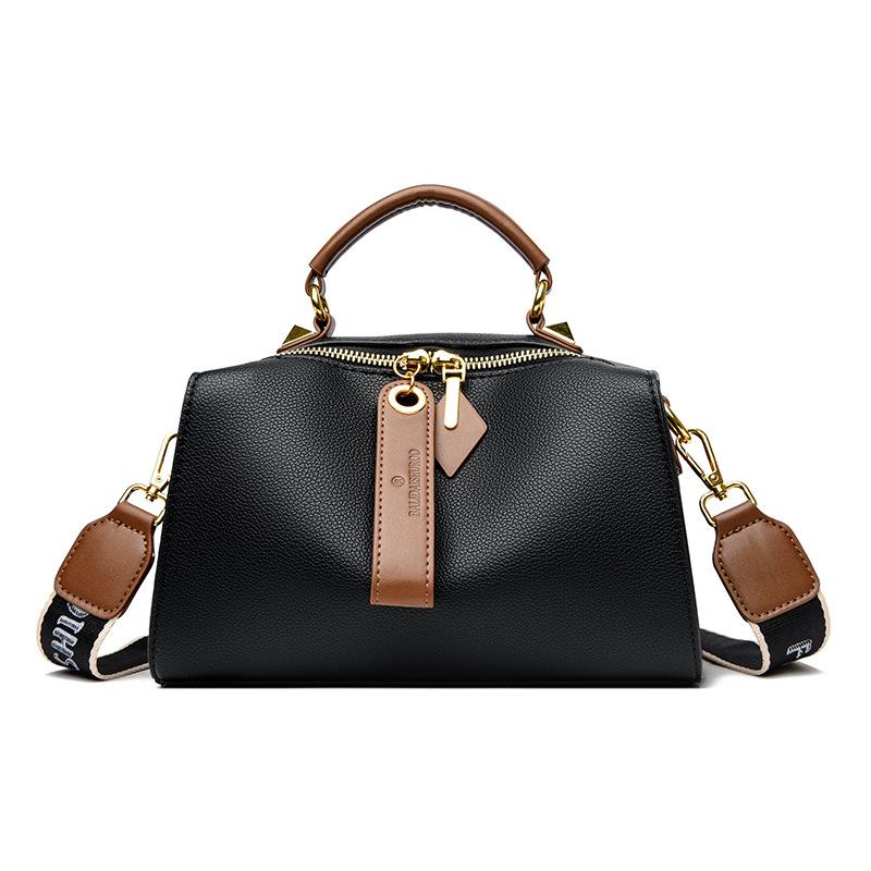 

Large Capacity Women s Bag, Fashionable and Simple Wide Shoulder Strap Crossbody Bag, Women s Soft Leather Comfortable Commuting Texture Shoulder Bag One size fits all чёрный