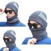 Winter Warm Beanies and Scarf Casual Hip Hop Hat Adult USB Heated Knitted Cap