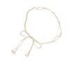 Bohemian Braided Waist Belt Decorative Waist Chain for Women Adjustable Cotton Thread Belt with Wood Beads