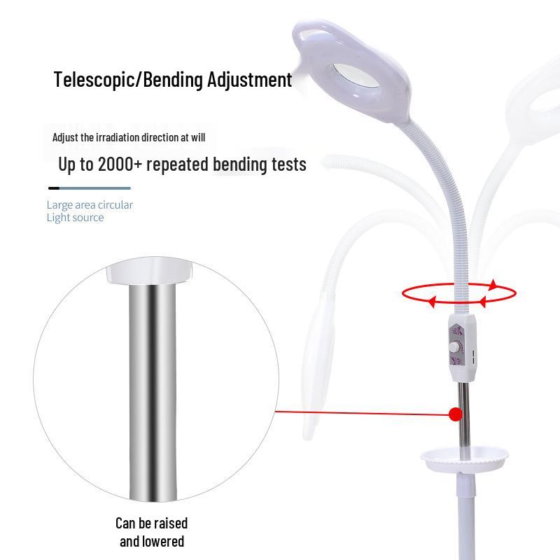 LED-förstoringslampa med ögonskydd för salong: Perfekt för tatueringar, manikyrer och ögonfransförlängningar