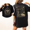 T-shirt Grafica War College di Fourth Wing Stampa Citazione Drago Unisex Oversize Larga Manica Corta Maglietta Morbido Cotone Casual Streetwear Top