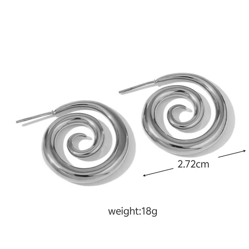 Sweet And Cute Conch Decorative Stainless Steel Earrings Suitable For Women To Wear And Wear For Summer Travel