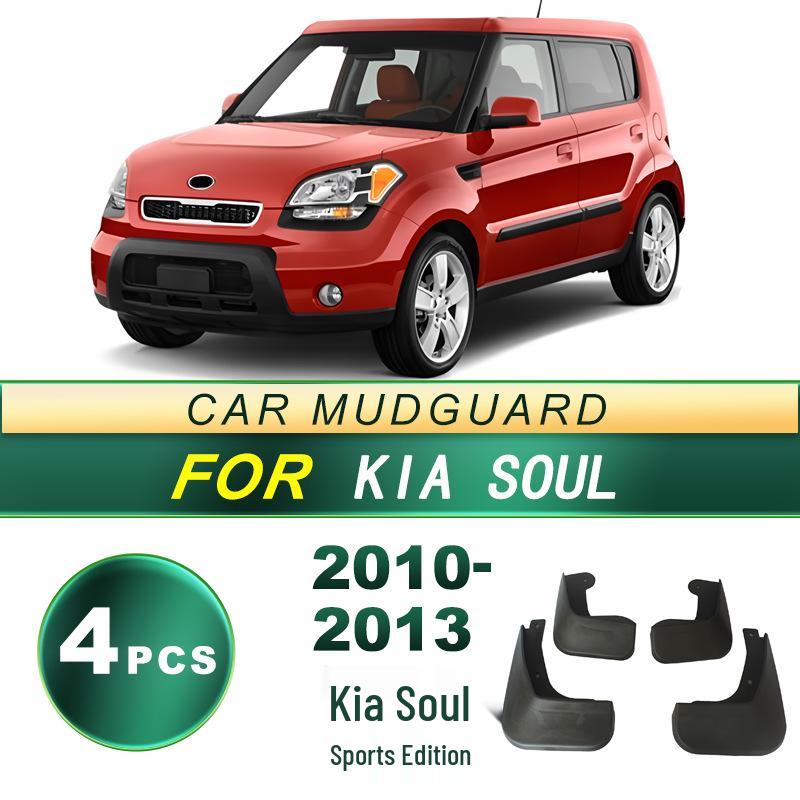 Kia Soul (2010-2013) Sport Edition Tire Mud Flaps - Soft Rubber Guards & Accessories