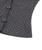 Mucent Minuit Button Mini Dot Short Sleeve Cardigan (2 Colors)