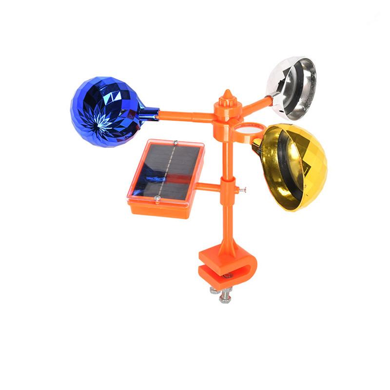 Solar Bird Repeller Waterproof Solar Energy Bird Repelling Device 360Degree Rotating Reflector Farm Orchard Bird Scaring Device