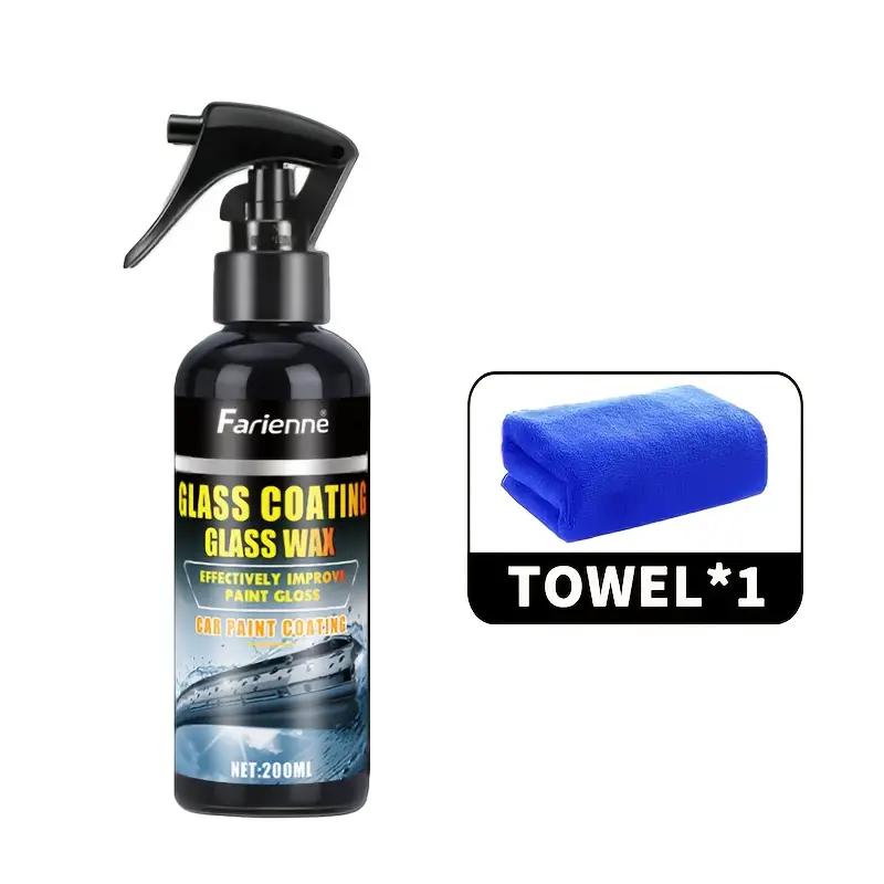 

200 мл Наностеклянное покрытие: Автомобильное стекло/Краска/Домашнее стекло/Шлем/Очки, Совместимо с автомобильным воском/полиролью, Восстанавливает прозрачность и яркость