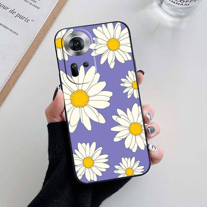 For Oppo Reno 11 5G Case CPH2599 Fashion Soft Silicone Back Cases for Oppo Reno11 Pro Reno 11F Reno11 F Phone Cover etui Fundas