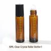 Light-Proof 10ml Glass Rollerball Bottle for Essential Oils and Perfumes - Portable, Refillable, and Cost-Effective.