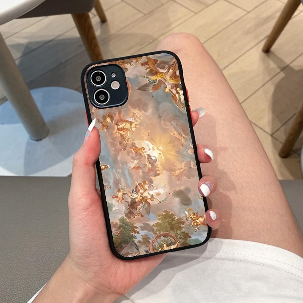 Renaissance Art Phone Case For IPhone 14 X XR XS 7 8 Plus 11 12 13 Pro MAX 13mini Matte Shockproof Case