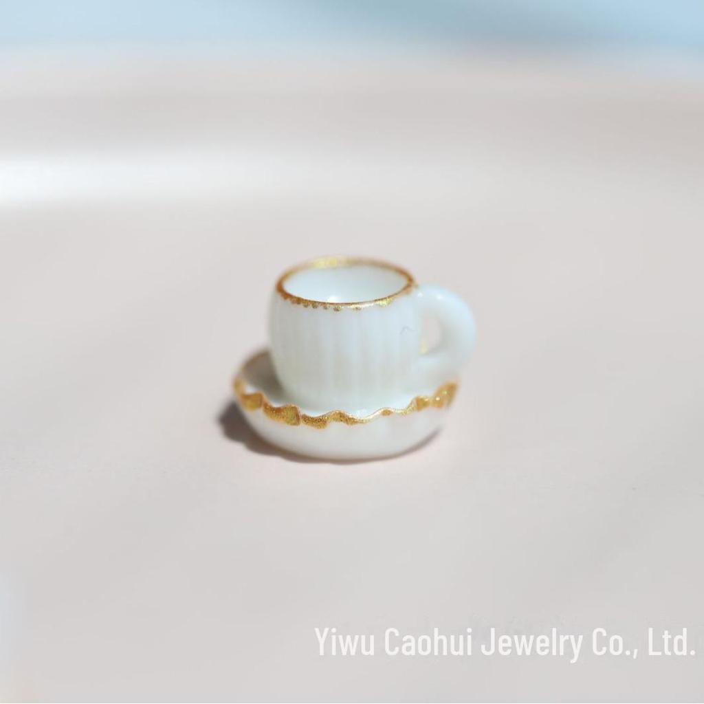 Mini DIY Coffee Cup Simulation Toy House Ornaments - Resin Accessories.