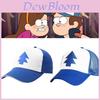 Gravity Falls Dipper Pine Tree Boné de Beisebol Pai-filho Azul Chapéu de Sol