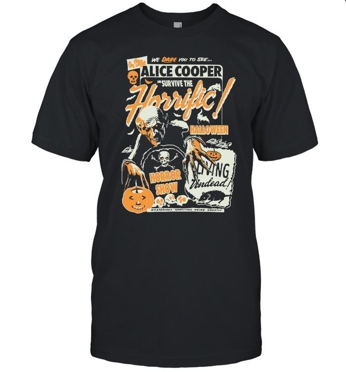

Alice Cooper 2025 Horrific Halloween Horror Show Tee XL