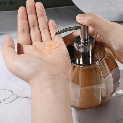 Kristallglas-Flasche zur Handdesinfektion, Abfüllflasche, Seifenspender für Hotels, Lotionsflaschen, Shampoo-Flaschen, Badezimmer-Accessoires