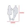 Laid-back Young Men and Women Design Style Metal Cutting Die Stencil for DIY Scrapbooking Album Photo Embossing Paper Card Craft Decor