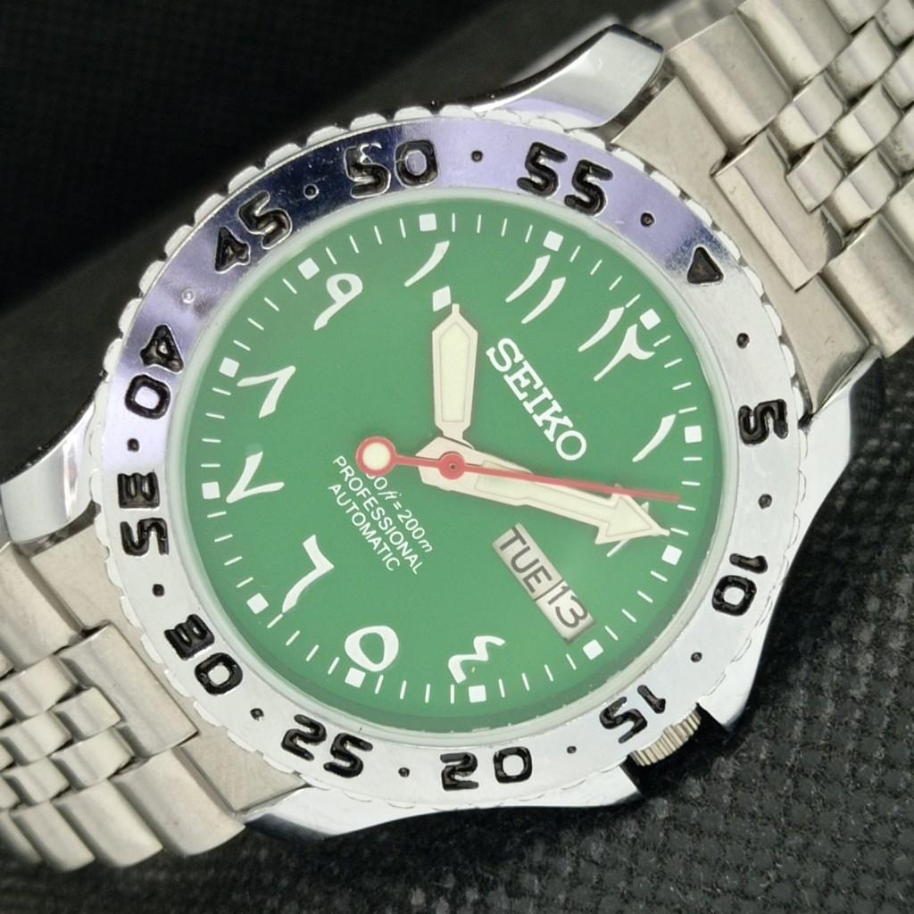

ВОССТАНОВЛЕННЫЕ ВИНТАЖНЫЕ МУЖСКИЕ ЧАСЫ SEIKO 5 AUTO JAPAN ARABIC GREEN 587c-a308879-2 SKU587c-a308879