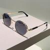 Vintage Round Sunglasses Men Fashion Simple Gradient Outdoor Shades Women  New Retro Trendy Brand Design Sun Glasses