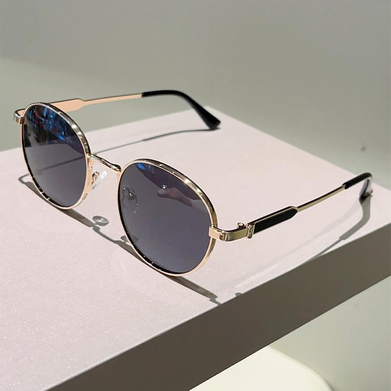 Vintage Round Sunglasses Men Fashion Simple Gradient Outdoor Shades Women New Retro Trendy Brand Design Sun Glasses