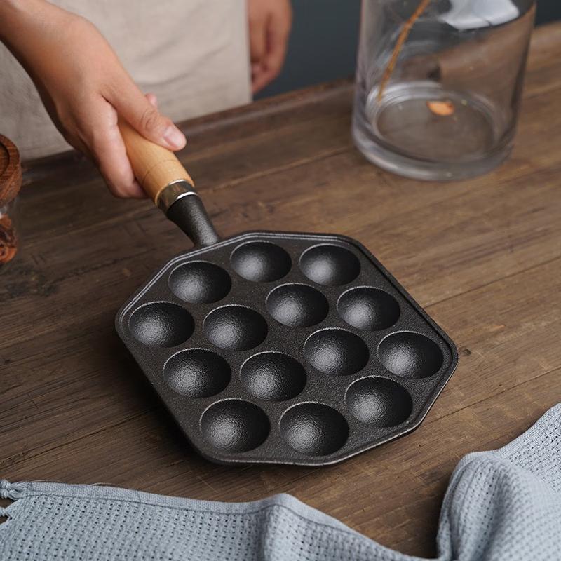 Cast Iron 14-Hole Takoyaki Pan
