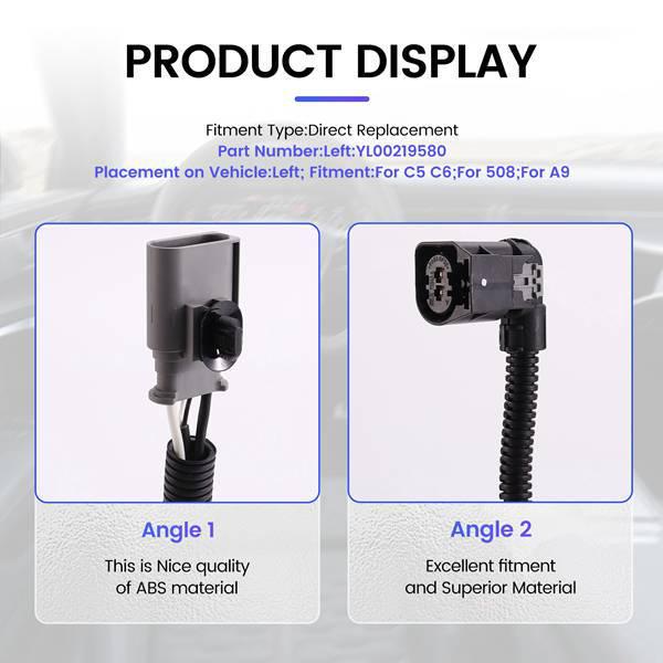 Suitable ABS Wheel Speed Sensor for Citroën C5 C6, Peugeot 508, Dongfeng A9 none