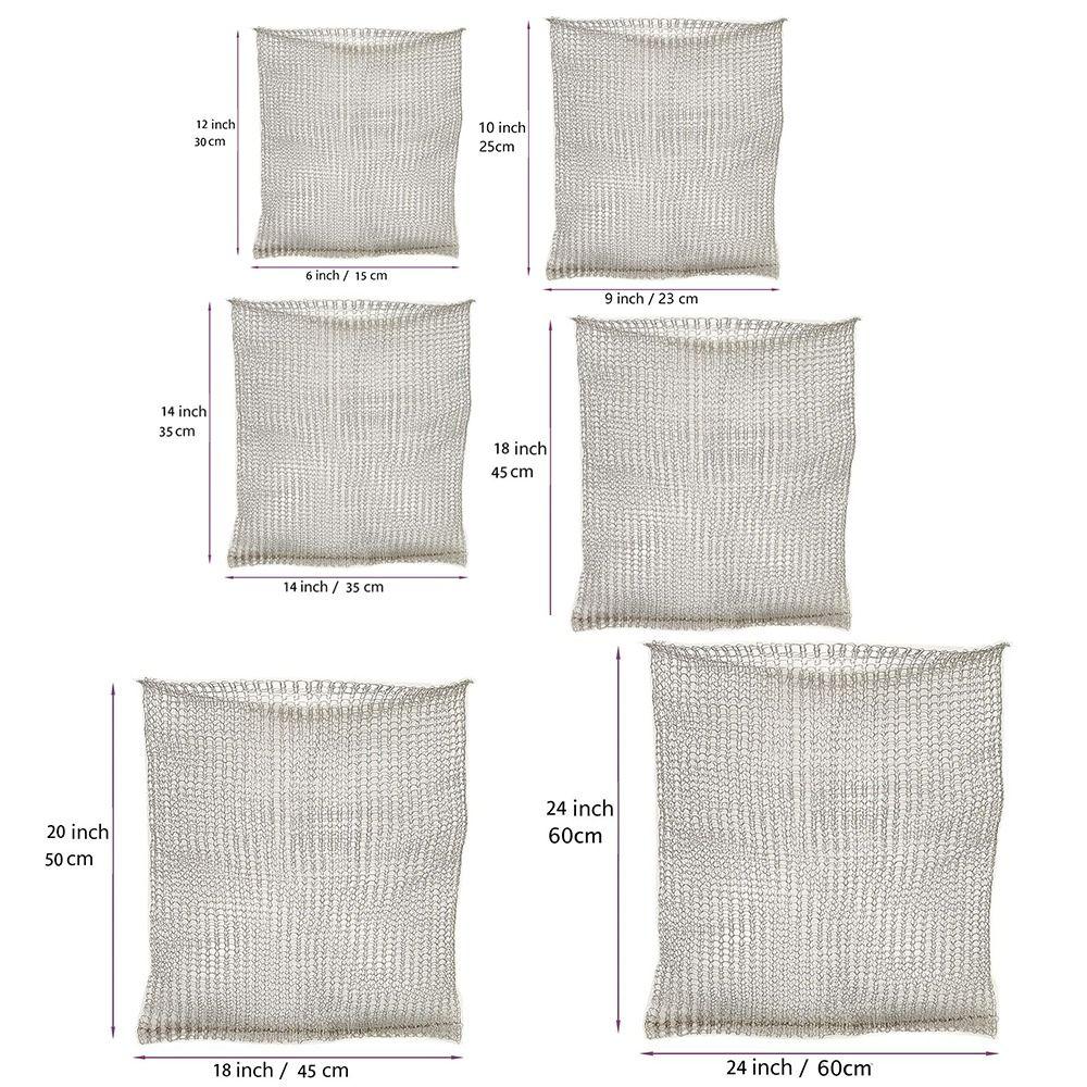 Stainless Steel Metal Stainless Steel Plant Mesh Bag Dense Mesh Plant Protection