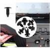 190Pcs Automotive Fasteners Kit 6 Sizes Rivet Clips With 6 Inch Pry Tool Bumper Fender Retainer