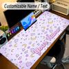Large Mouse PadSailor Moon Custom Name Text Personalized Desk Mat Non Slip Gaming Pad