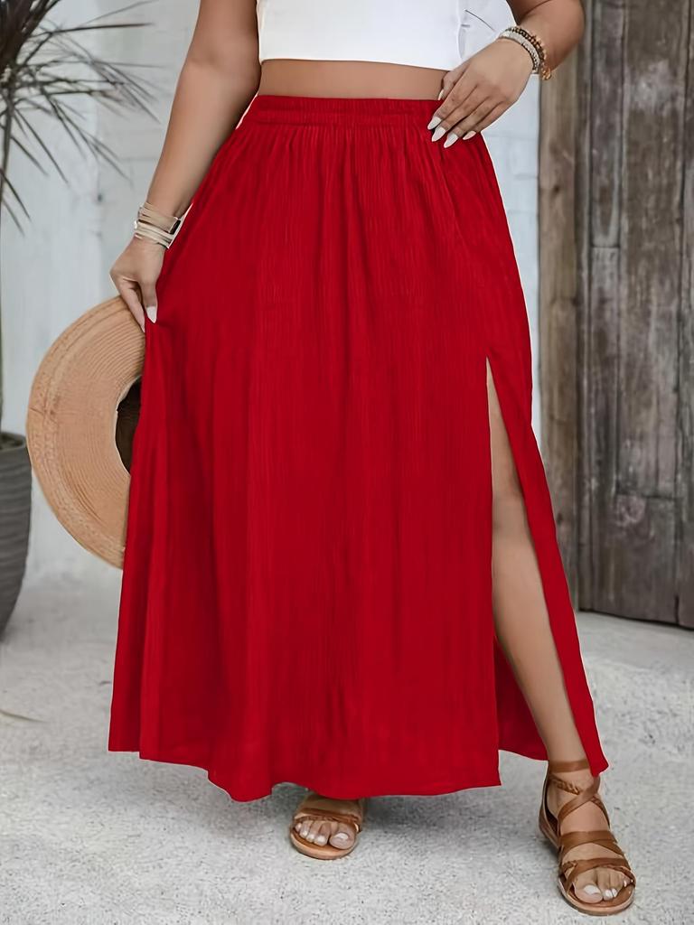 Jupe Casual Polyvalente Unie Élégante Style Européen et Américain pour Femme