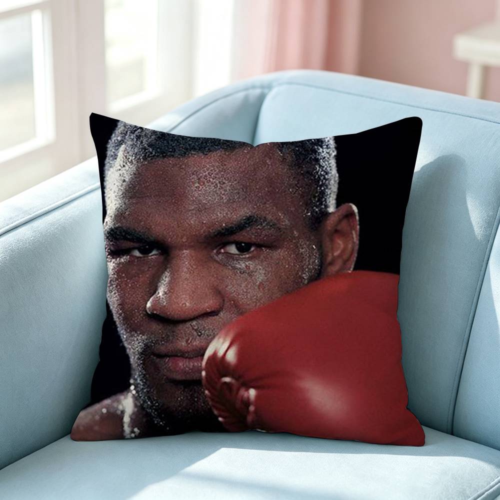 Iron Mike Tyson Knockout King Pillow Case Square DoubleSided Sofa Cushion Cover Bedroom Bedside Pillow