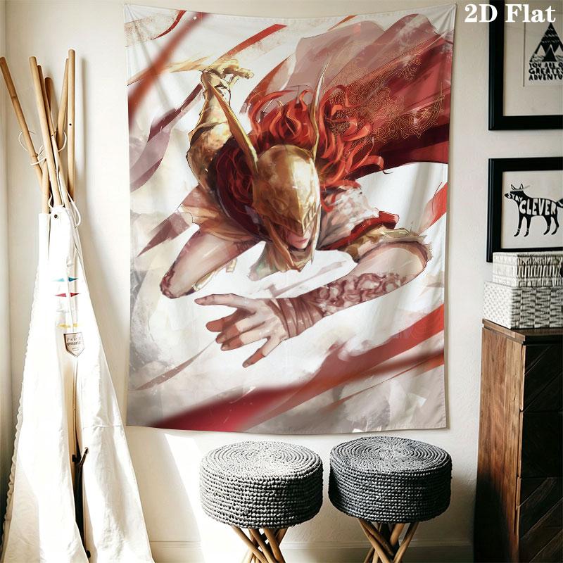 Malenia Fury Wall Hanging Printed Fabric Blanket Decorative Tapestries for Bedroom Living Room Home Decor