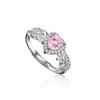 New 925 Silver Ring Heart 5A Zircon for Women Wedding Jewelry Engagement Charm Party Fashion Gift Top Quality Ring