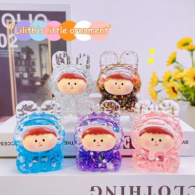 Kreslená Mini Roztomilá Panenka Slepý Sáček Stolní Ozdoby do Auta Dětské Hračky Kreativní DIY Domácí Dekorační Doplňky Dárky