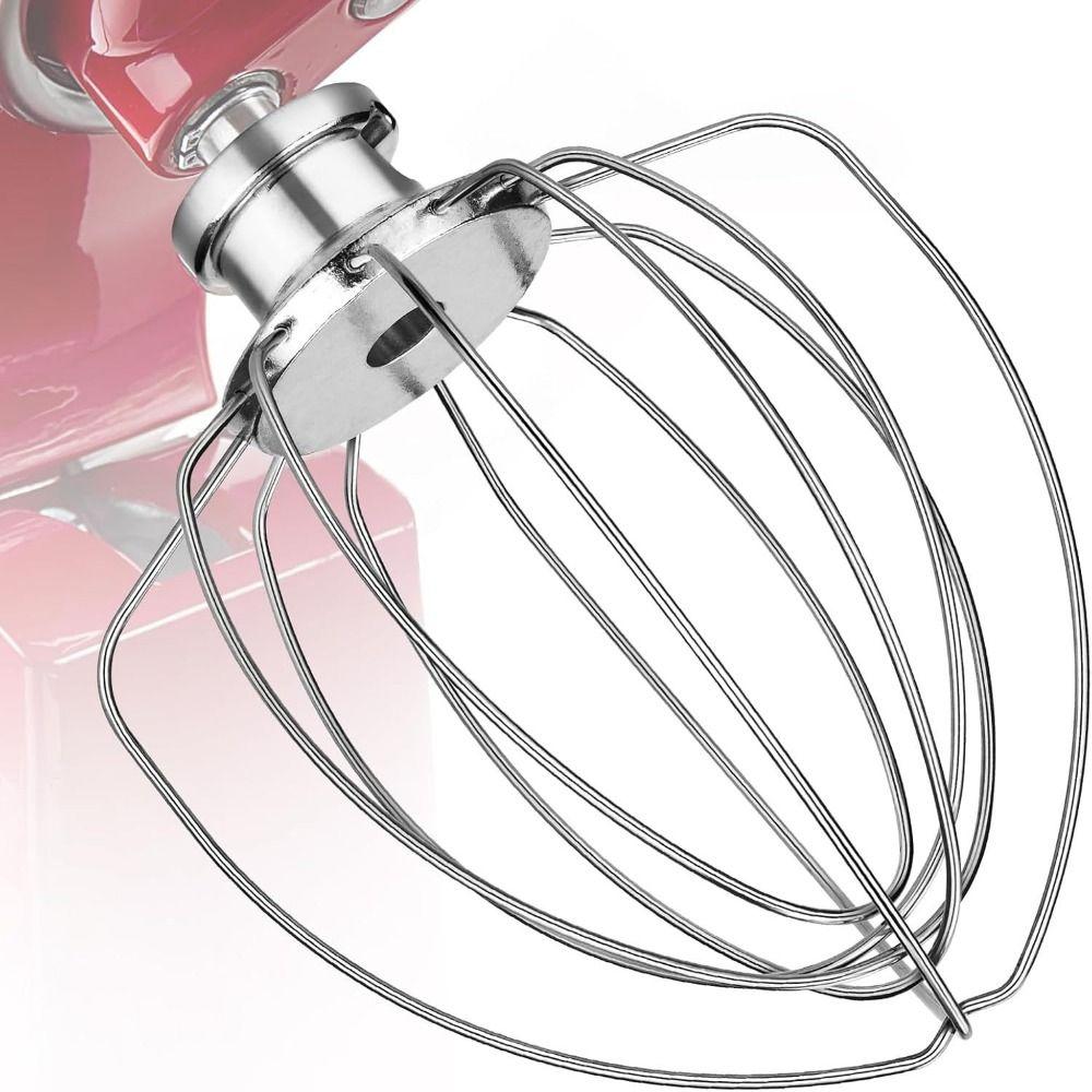 4.5 Quart 5 Qt Whip Attachment Heavy Duty Heavy Cream Beater Balloon Whisk for K45WW Mayonnaise