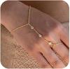 Stainless steel bracelet women's finger chain