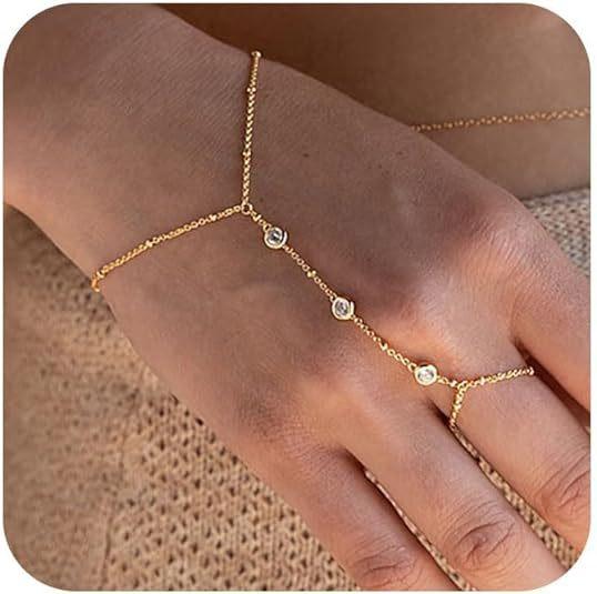 Stainless steel bracelet women's finger chain