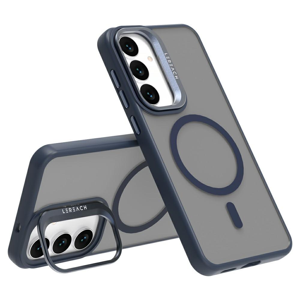 

LEREACH Le-Luser Series For Samsung Galaxy S25 FE Magnetic Case Metal Lens Kickstand TPU PC Phone Cover