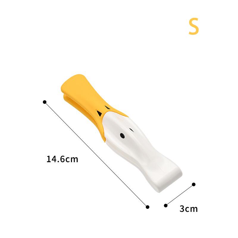 

S/L креативный силиконовый нескользящий зажим для еды милый зажим для хлеба в виде утконоса ресторанный домашний термостойкий зажим для барбекю