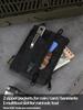 VIPERADE VE18N EDC Pocket EDC Organizer Pouch for 4 EDC Slots and 2 Zippered Pocket Slim EDC Wallet EDC Pocket Organizer Pouch for Everyday Carry