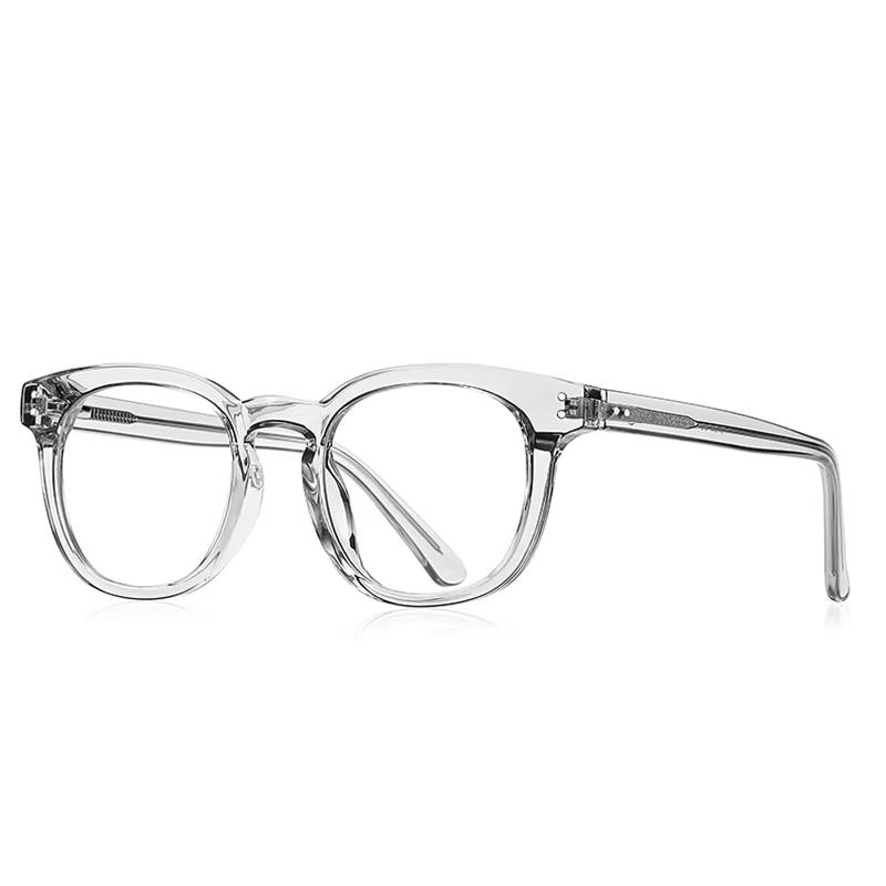 

2125 Rivet Frame Oval Optical Spectacles With Prescritpion TR90 Student Shortsighted/Hyperopia Progressive Diopter Eyeglasses Single Version&1.56&None прозрачный белый
