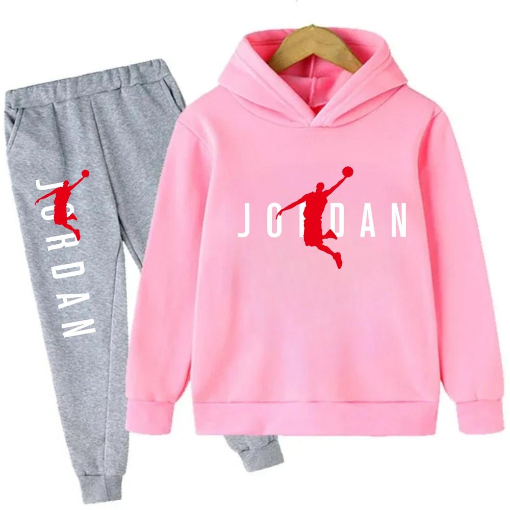 TZWYAutumn Warm Slam Dunk Master Pattern Printed Children Set Hoodie+Pant Suit 2pcs Set Kids Boy Girl Fashion Clothing Tracksuits