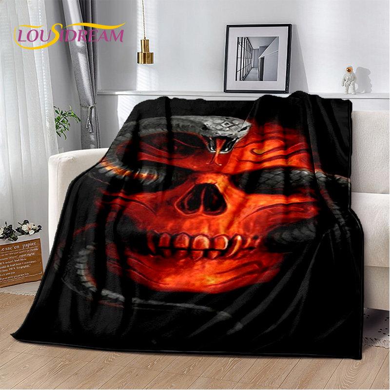 Gothic Horrible Snake Serpent Soft Plush Blanket,Flannel Blanket Throw Blanket for Living Room Bedroom Bed Sofa Picnic Cover Kid
