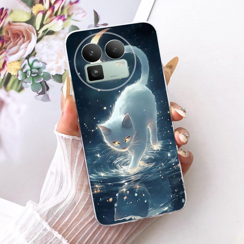 For Realme GT8 Case Cover Cute Cat Fashion Butterfly Luxury Painted Casing For Real me GT8 Bumper