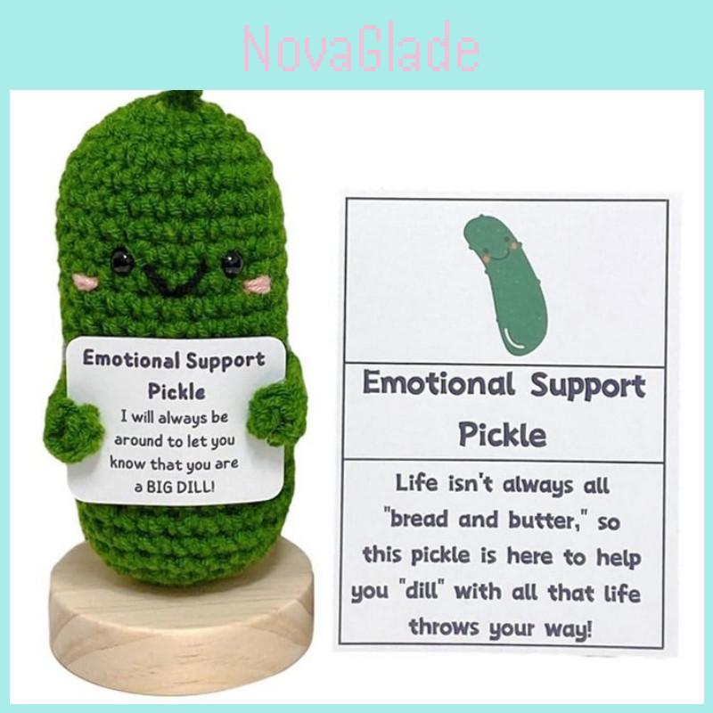 Handmade Crocheted Funny Cucumber And Potato Woolen Expression Gift Set
