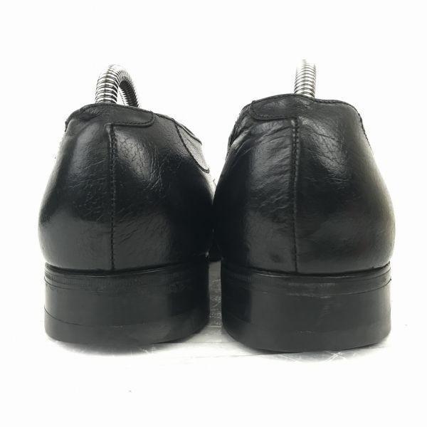 80s-90s Vintage USA FLORSHEIM Leather Goodyear Welt U-tip 28.0 Black Dress Business shoes(USED)