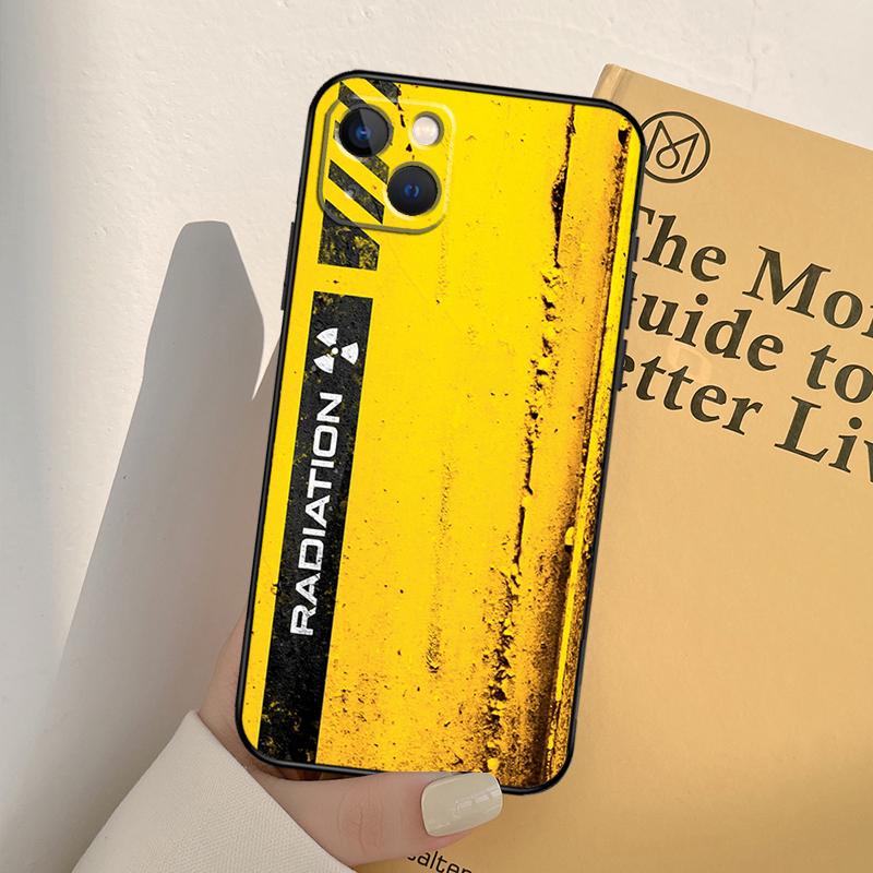 Nuclear Radiation Emblem Case For iPhone 13 14 Pro Max 11 12 Mini 6S 7 8 Plus SE 2020 2022 X XR XS MAX Cover Coque