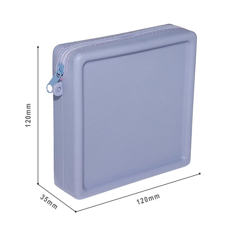 

Силіконовий Органайзер Косметичка Вінтажний Водонепроникний Плавна Блискавка Тримач для Навушників Гаманець Кольори Макарон Портативний Мішечок L фіолетовий